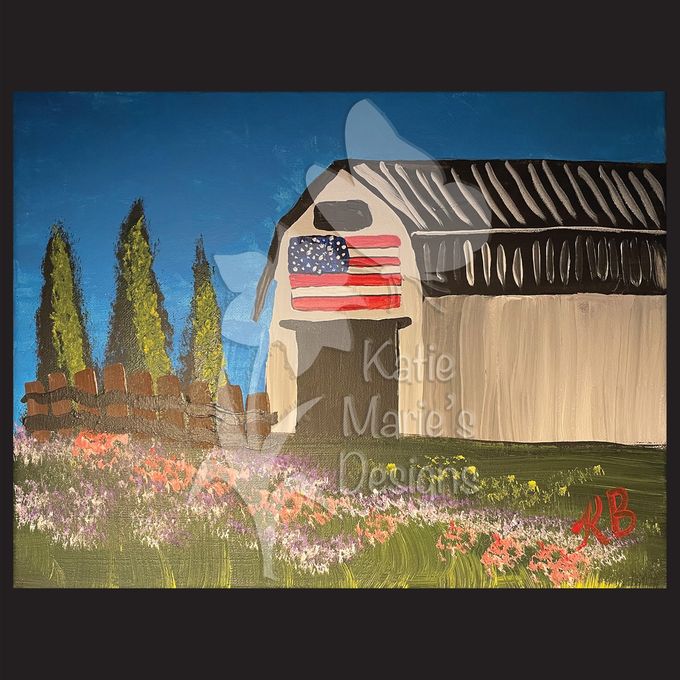 American Barn, Acrylic on Canvas